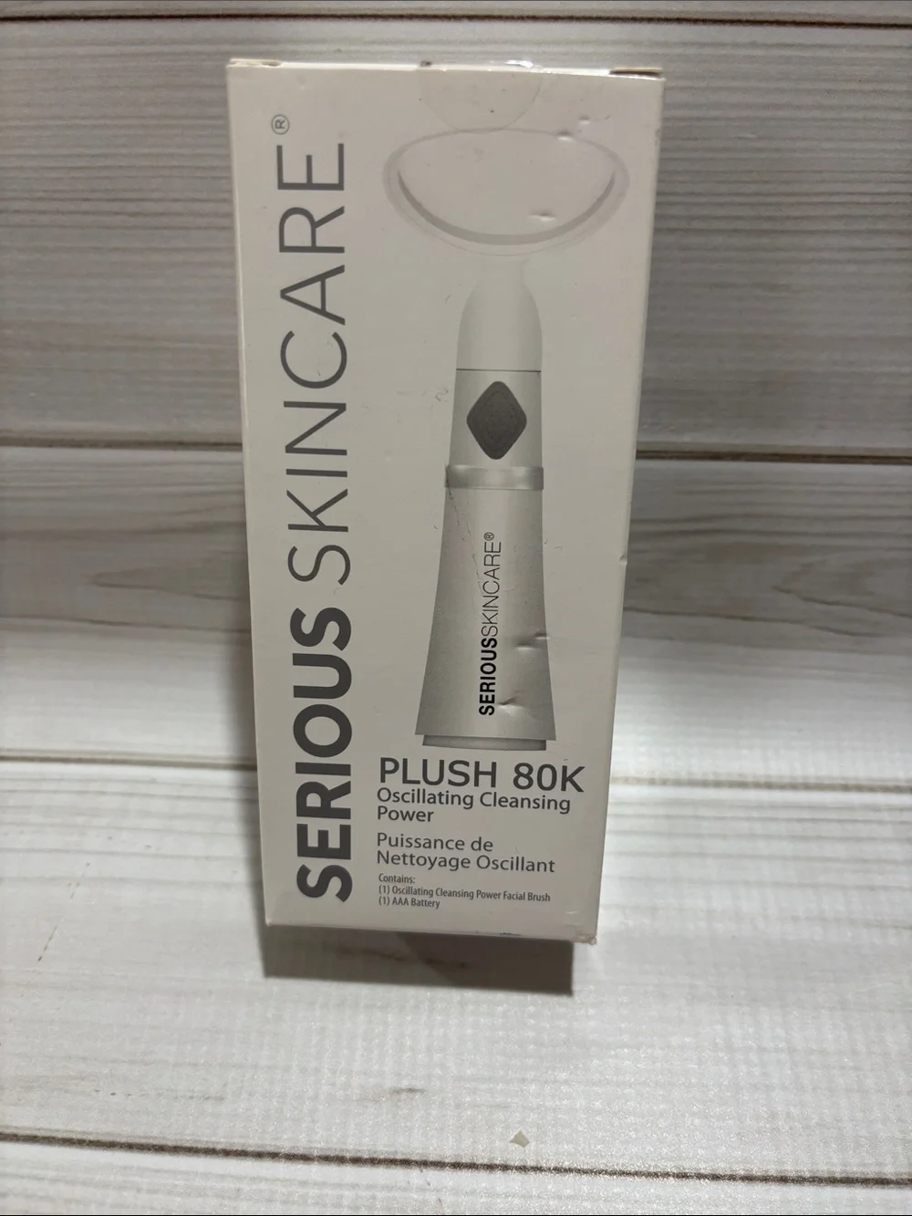 Serious Skincare Plush 80K Oscillating Cleansing Power - White